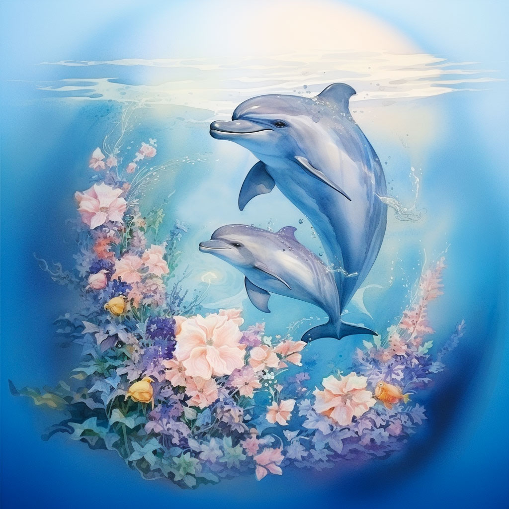 水彩动物海报