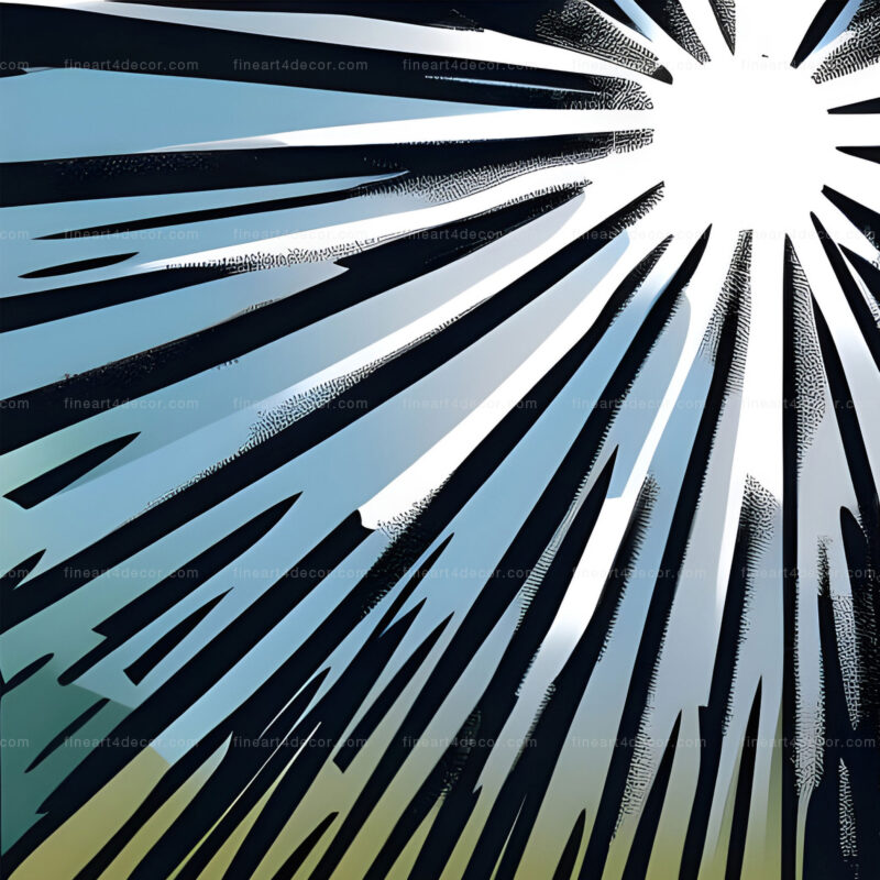 Výtvarné umění Sun Rays - Paprsek čisté radosti III.
